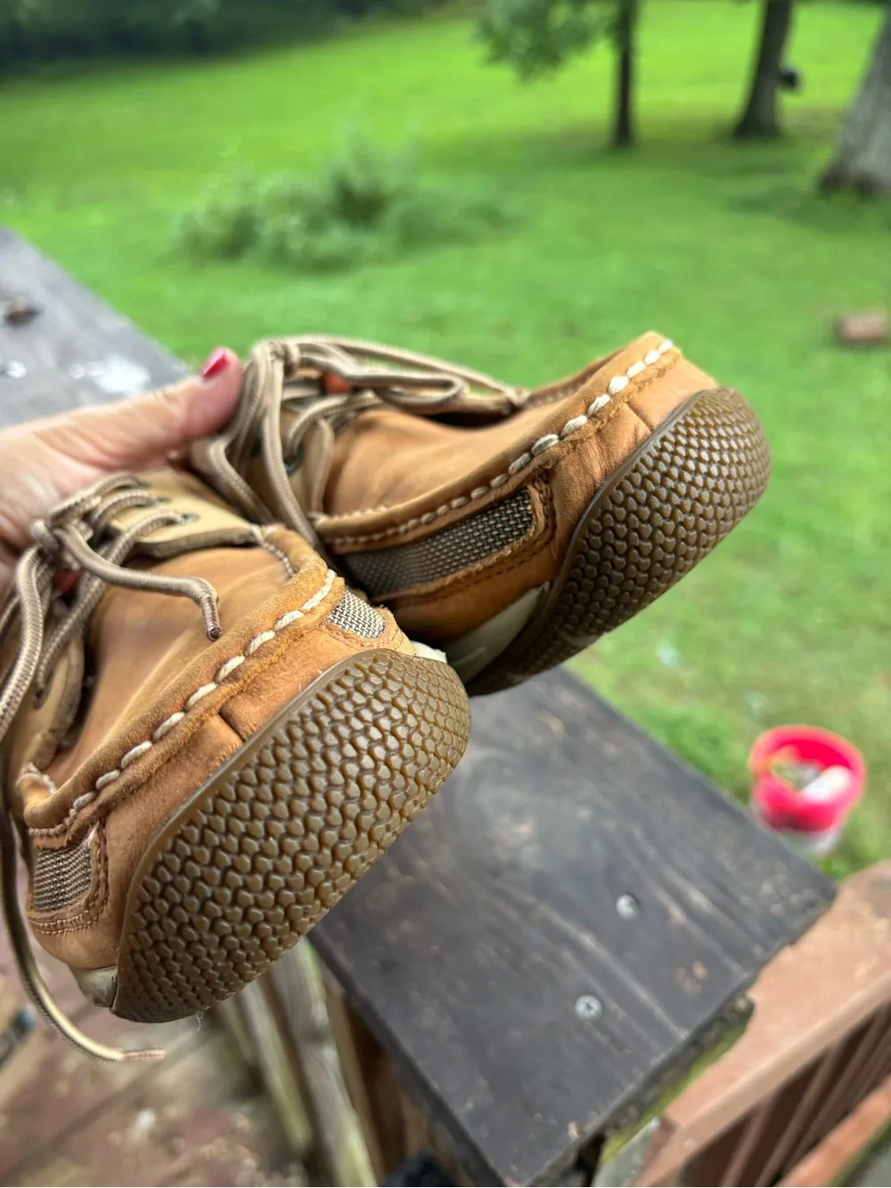 Sperry Waterproof Leather Boat Shoes Men’s 11 Brown Comfort Casual Coastal